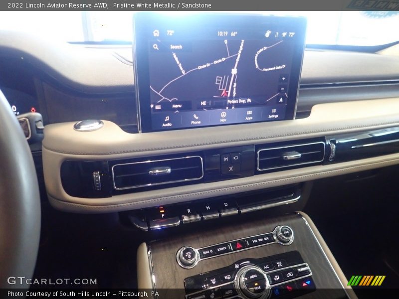Pristine White Metallic / Sandstone 2022 Lincoln Aviator Reserve AWD