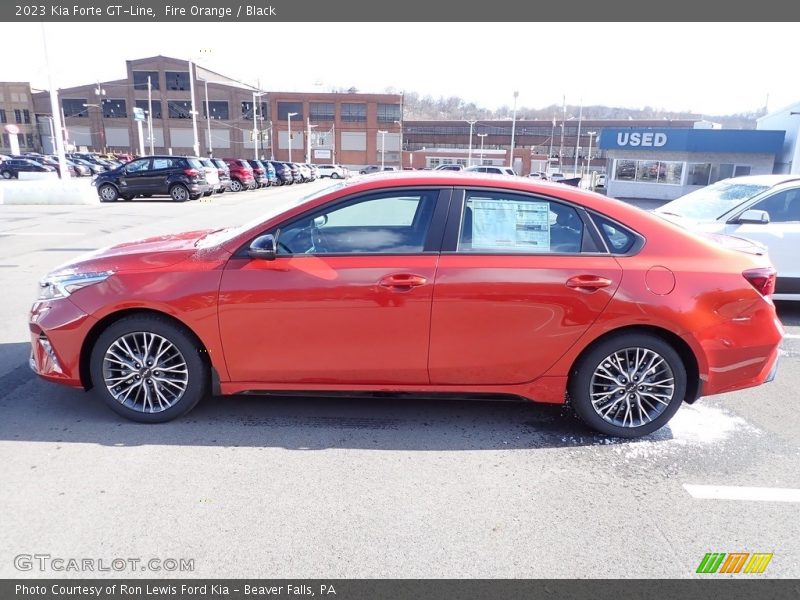 Fire Orange / Black 2023 Kia Forte GT-Line