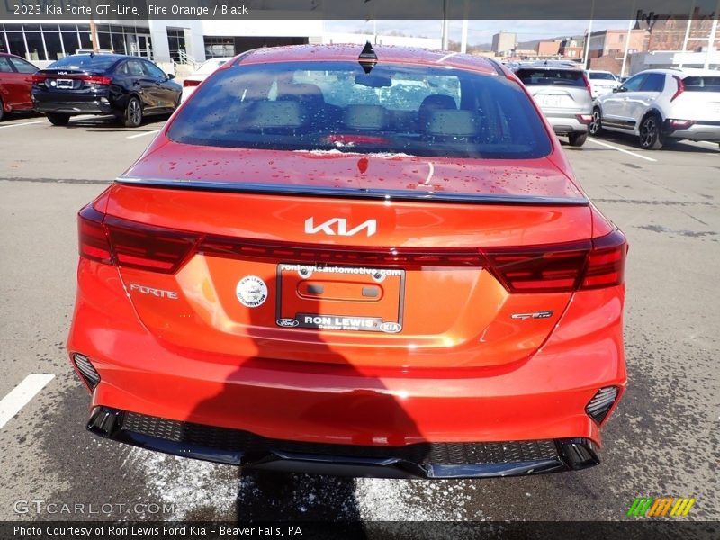 Fire Orange / Black 2023 Kia Forte GT-Line