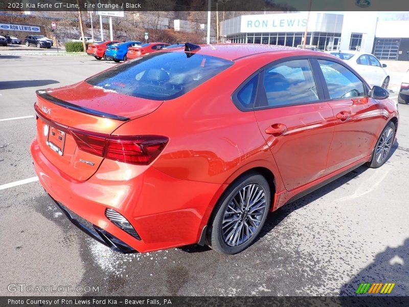 Fire Orange / Black 2023 Kia Forte GT-Line