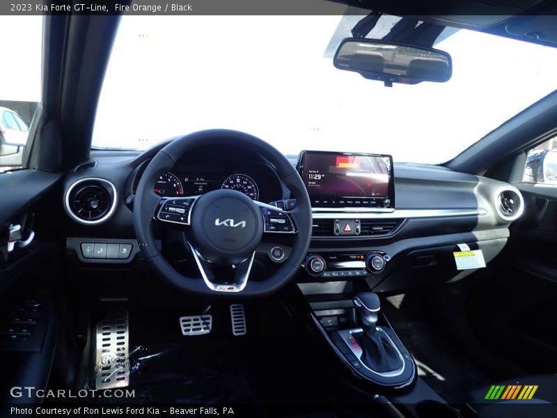 Fire Orange / Black 2023 Kia Forte GT-Line