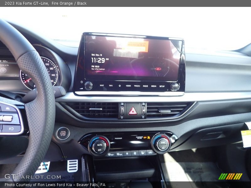 Fire Orange / Black 2023 Kia Forte GT-Line