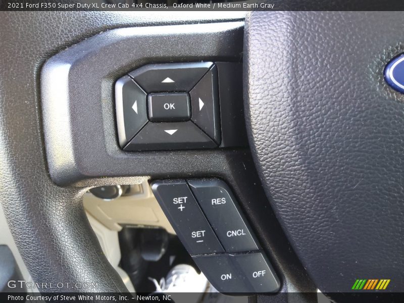Oxford White / Medium Earth Gray 2021 Ford F350 Super Duty XL Crew Cab 4x4 Chassis