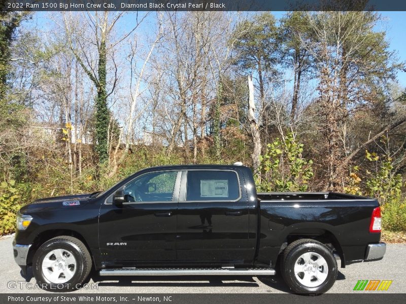 Diamond Black Crystal Pearl / Black 2022 Ram 1500 Big Horn Crew Cab