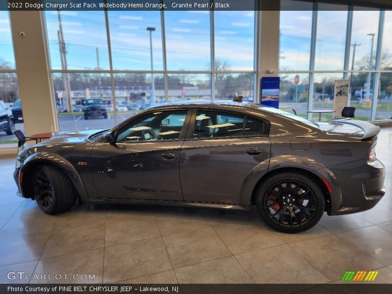 Granite Pearl / Black 2022 Dodge Charger Scat Pack Widebody Hemi Orange