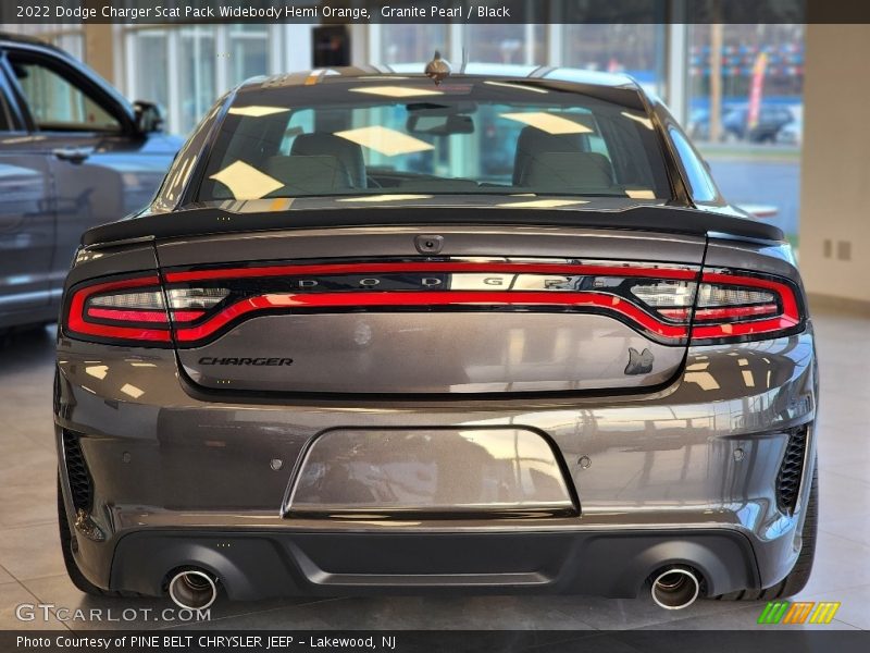 Granite Pearl / Black 2022 Dodge Charger Scat Pack Widebody Hemi Orange