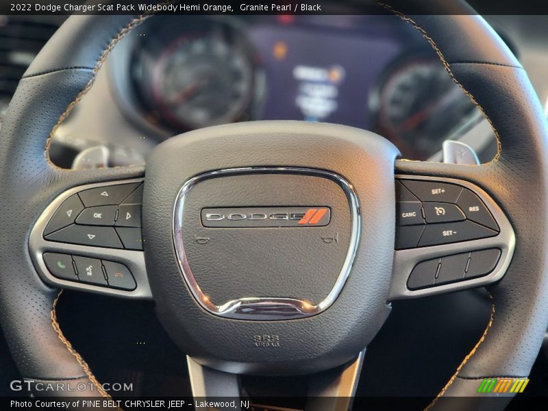  2022 Charger Scat Pack Widebody Hemi Orange Steering Wheel