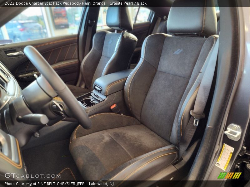 Front Seat of 2022 Charger Scat Pack Widebody Hemi Orange