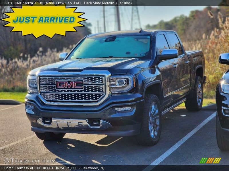 Dark Slate Metallic / Jet Black 2018 GMC Sierra 1500 Denali Crew Cab 4WD