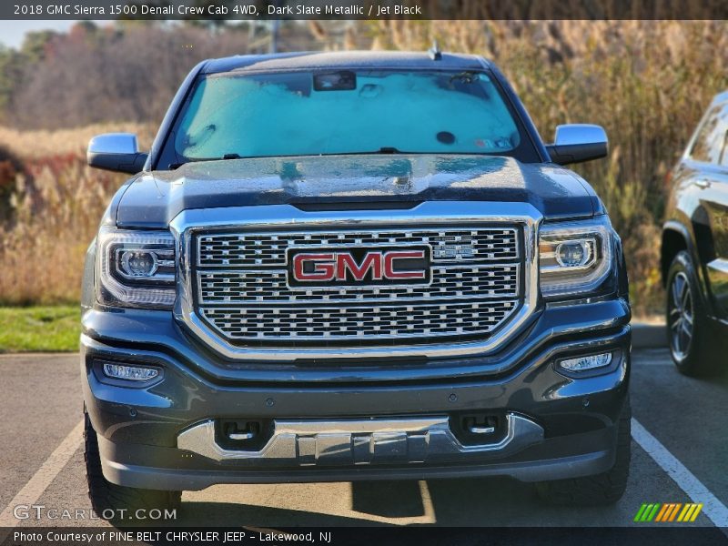 Dark Slate Metallic / Jet Black 2018 GMC Sierra 1500 Denali Crew Cab 4WD