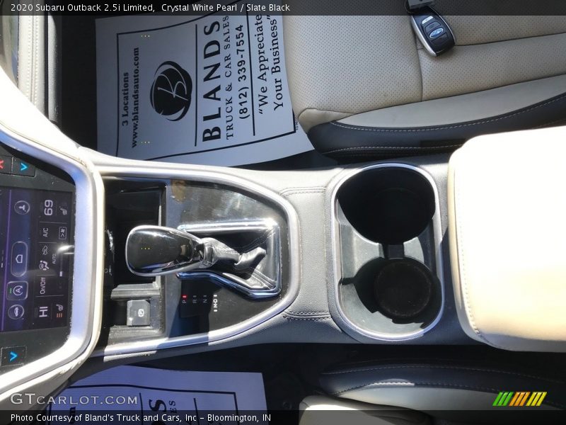 Crystal White Pearl / Slate Black 2020 Subaru Outback 2.5i Limited