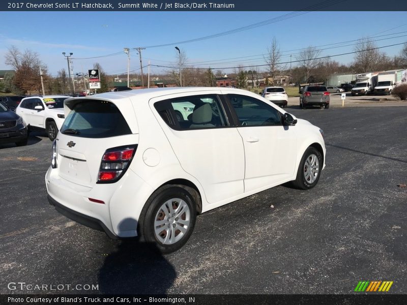 Summit White / Jet Black/Dark Titanium 2017 Chevrolet Sonic LT Hatchback