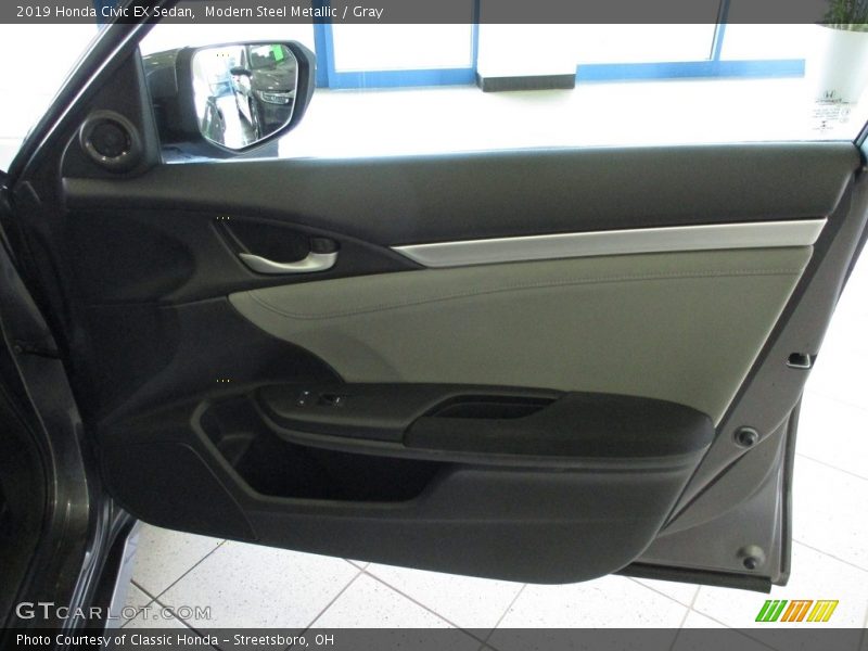 Modern Steel Metallic / Gray 2019 Honda Civic EX Sedan