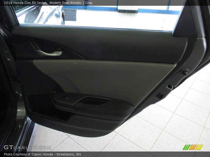 Modern Steel Metallic / Gray 2019 Honda Civic EX Sedan