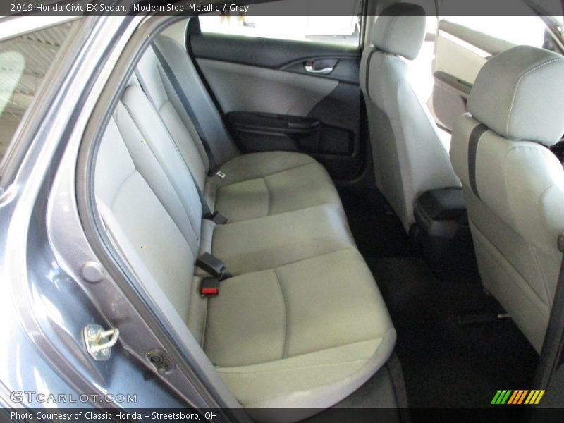 Modern Steel Metallic / Gray 2019 Honda Civic EX Sedan