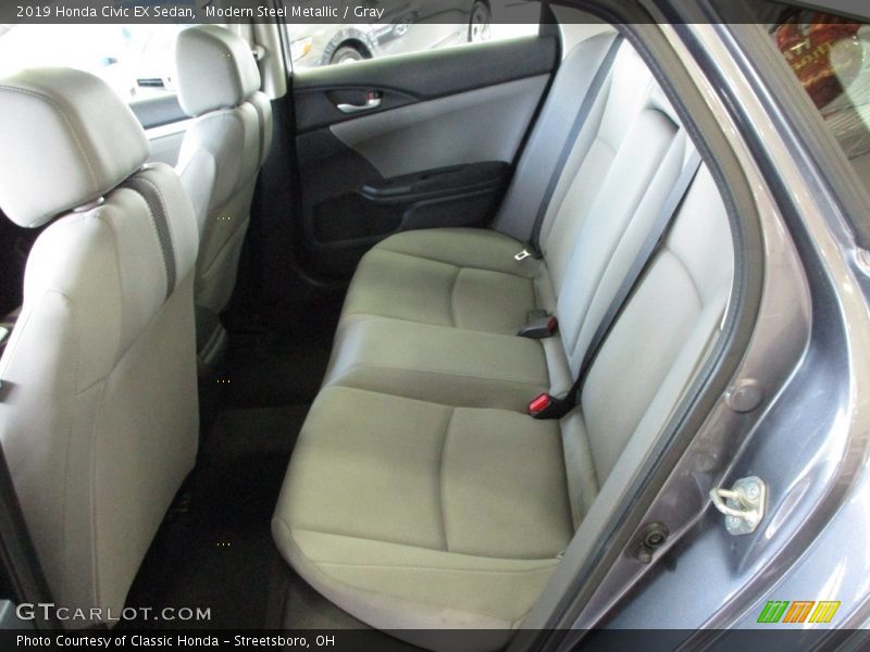 Modern Steel Metallic / Gray 2019 Honda Civic EX Sedan