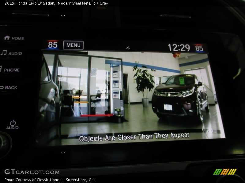 Modern Steel Metallic / Gray 2019 Honda Civic EX Sedan