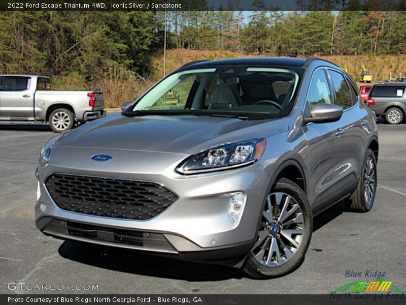 Iconic Silver / Sandstone 2022 Ford Escape Titanium 4WD