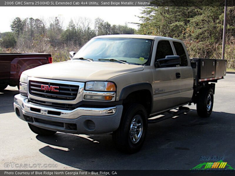 Sand Beige Metallic / Neutral 2006 GMC Sierra 2500HD SL Extended Cab 4x4 Utility