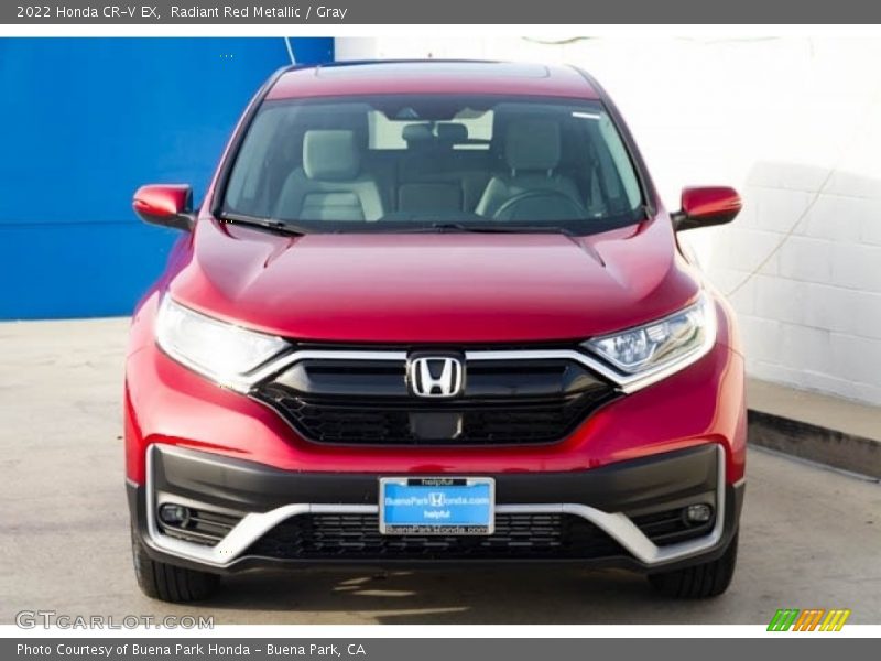 Radiant Red Metallic / Gray 2022 Honda CR-V EX
