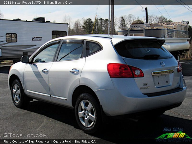 Brilliant Silver / Gray 2012 Nissan Rogue S AWD