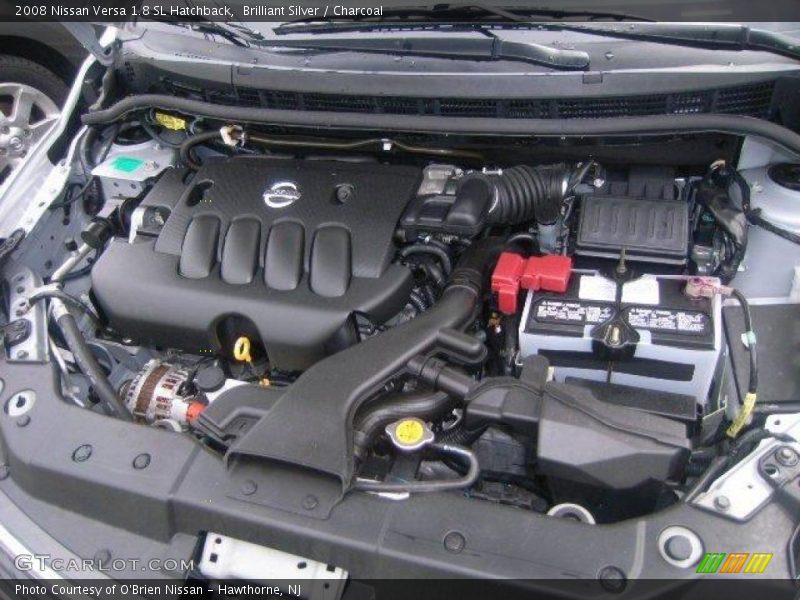 Brilliant Silver / Charcoal 2008 Nissan Versa 1.8 SL Hatchback