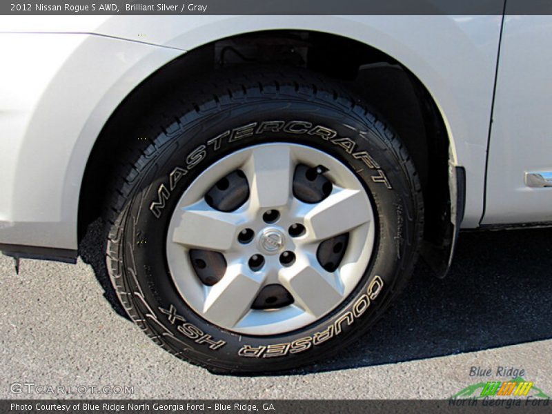 Brilliant Silver / Gray 2012 Nissan Rogue S AWD