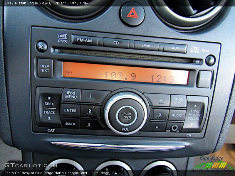 Brilliant Silver / Gray 2012 Nissan Rogue S AWD