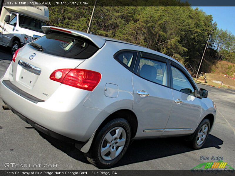 Brilliant Silver / Gray 2012 Nissan Rogue S AWD