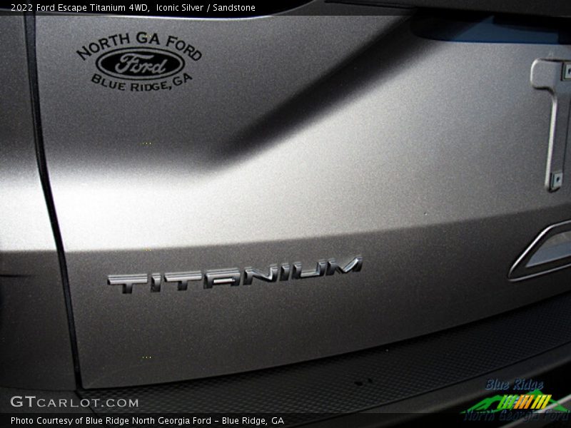 Iconic Silver / Sandstone 2022 Ford Escape Titanium 4WD