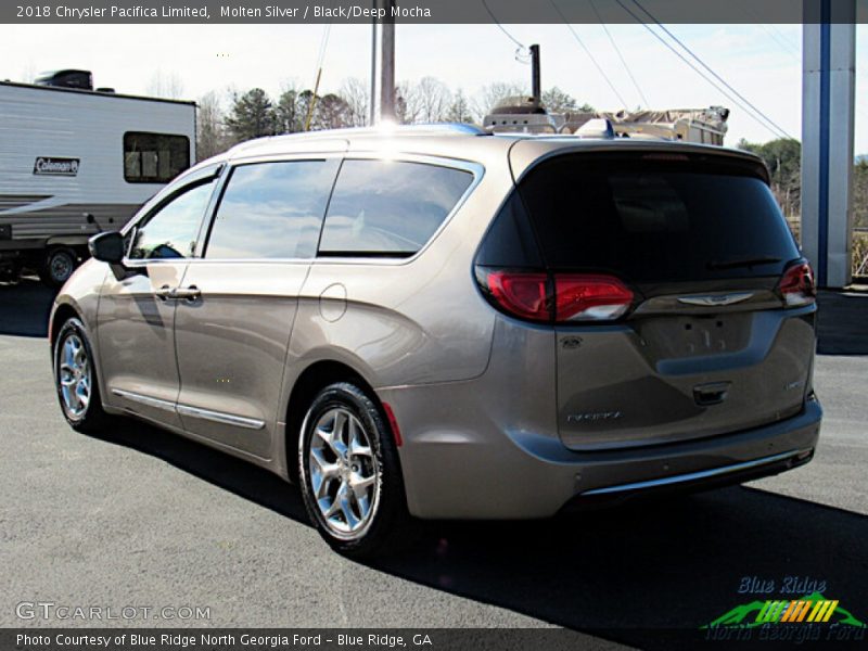 Molten Silver / Black/Deep Mocha 2018 Chrysler Pacifica Limited