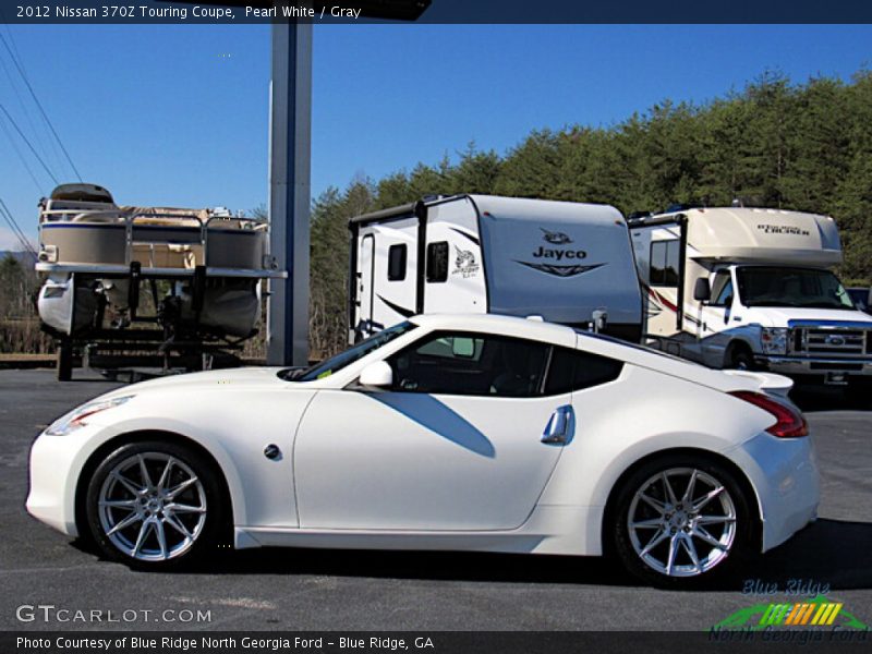 Pearl White / Gray 2012 Nissan 370Z Touring Coupe