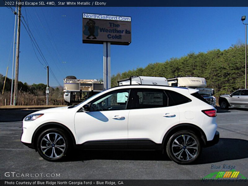 Star White Metallic / Ebony 2022 Ford Escape SEL 4WD