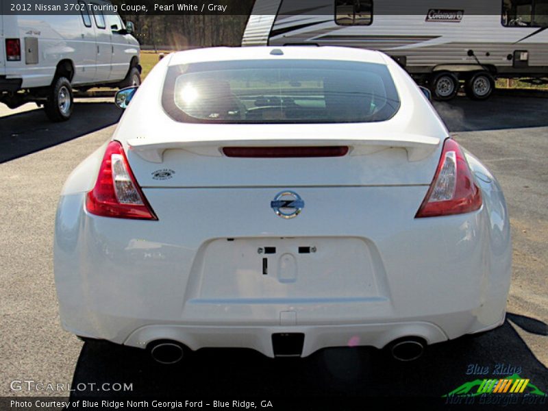 Pearl White / Gray 2012 Nissan 370Z Touring Coupe