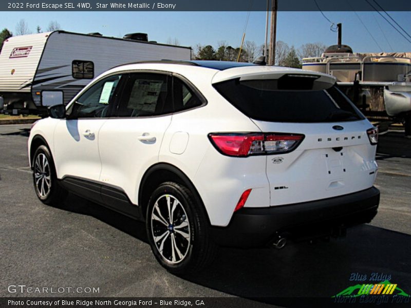 Star White Metallic / Ebony 2022 Ford Escape SEL 4WD
