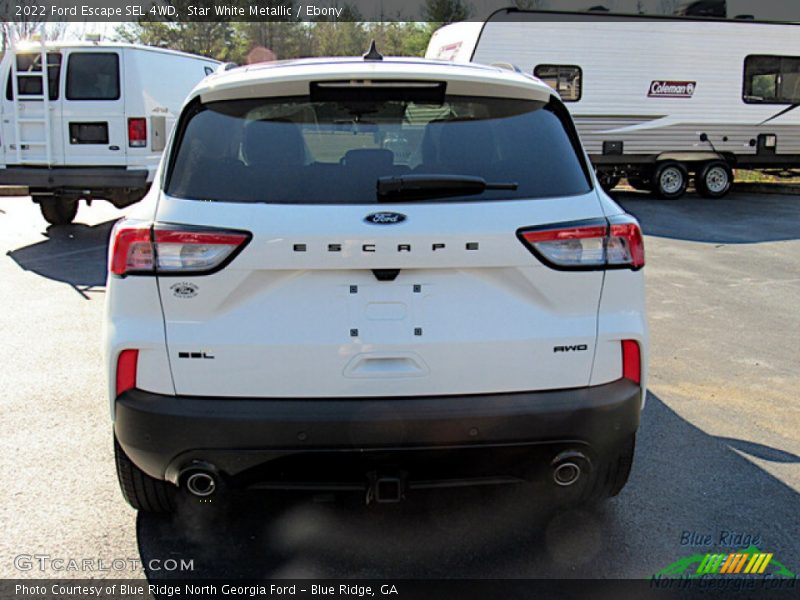 Star White Metallic / Ebony 2022 Ford Escape SEL 4WD