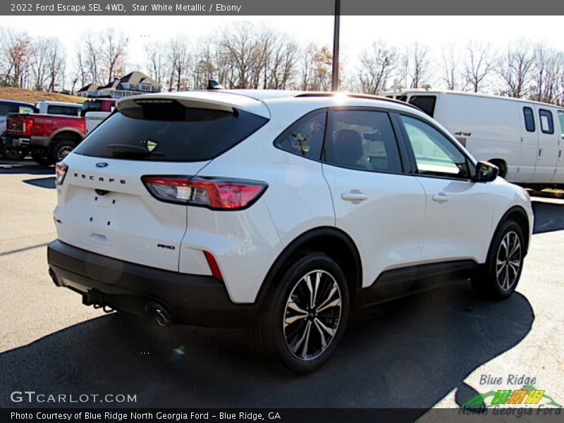 Star White Metallic / Ebony 2022 Ford Escape SEL 4WD