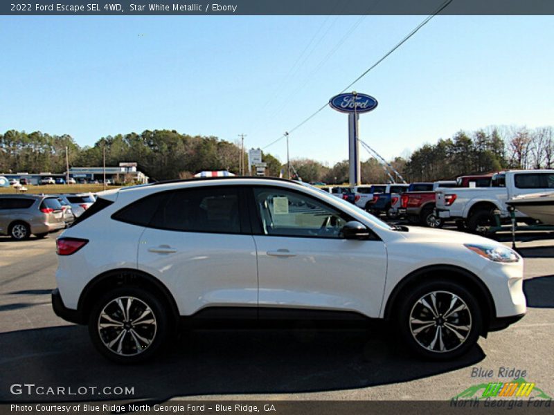 Star White Metallic / Ebony 2022 Ford Escape SEL 4WD