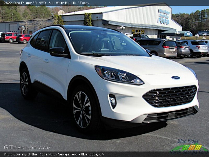 Star White Metallic / Ebony 2022 Ford Escape SEL 4WD