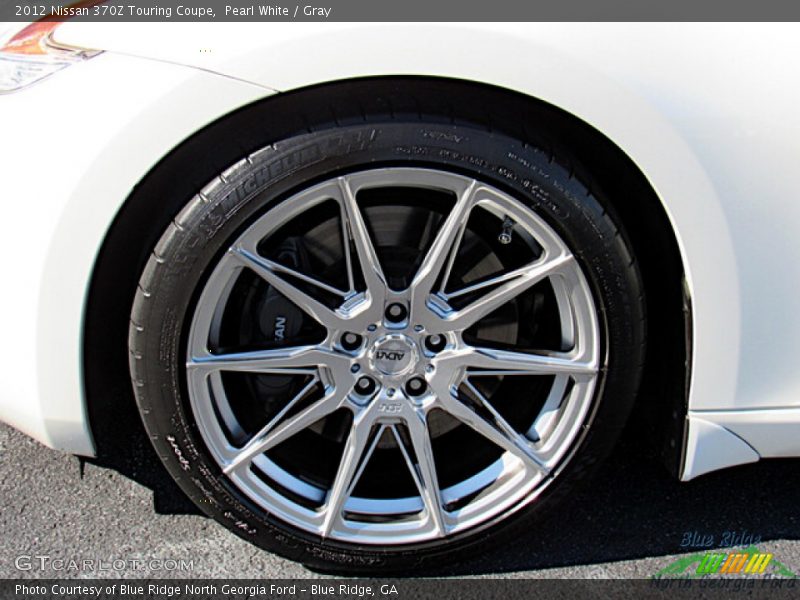 Pearl White / Gray 2012 Nissan 370Z Touring Coupe