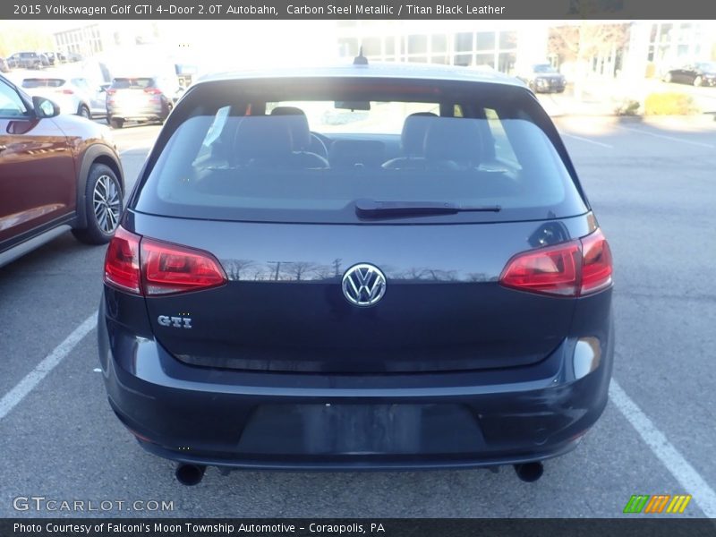 Carbon Steel Metallic / Titan Black Leather 2015 Volkswagen Golf GTI 4-Door 2.0T Autobahn