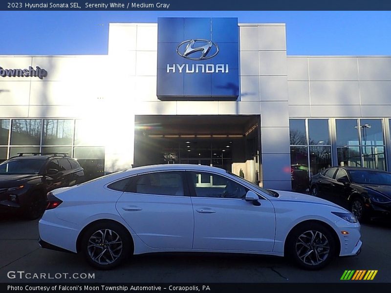 Serenity White / Medium Gray 2023 Hyundai Sonata SEL