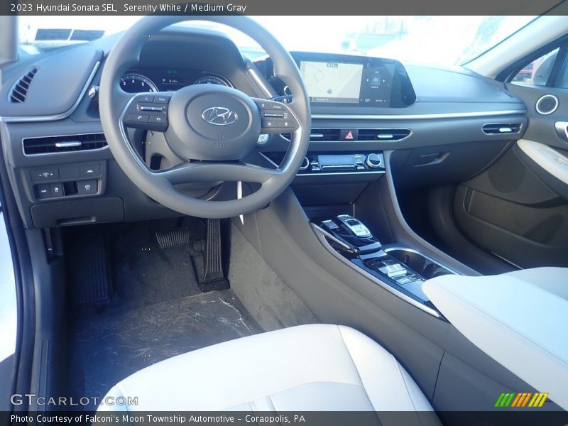 Serenity White / Medium Gray 2023 Hyundai Sonata SEL