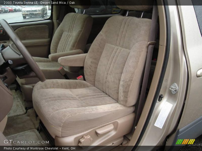 Desert Sand Mica / Oak 2003 Toyota Sienna LE