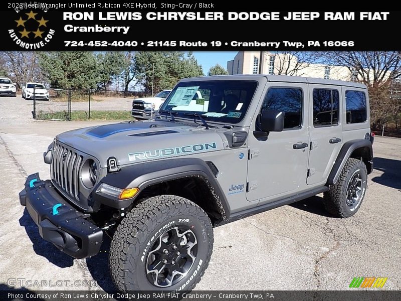 Sting-Gray / Black 2023 Jeep Wrangler Unlimited Rubicon 4XE Hybrid