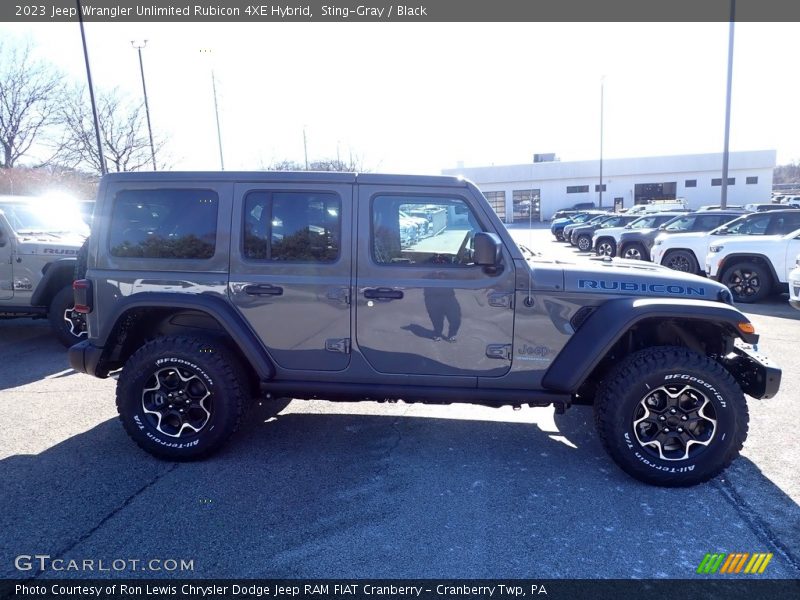 Sting-Gray / Black 2023 Jeep Wrangler Unlimited Rubicon 4XE Hybrid