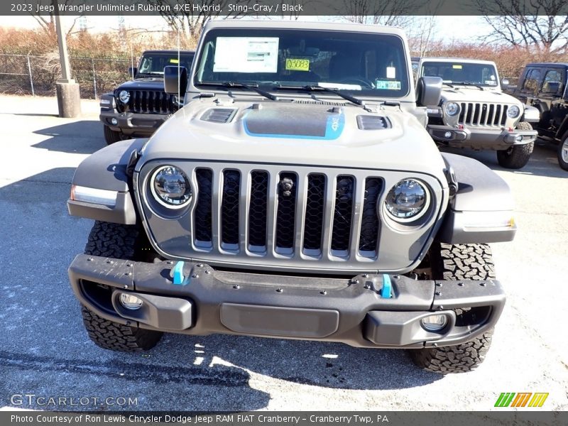 Sting-Gray / Black 2023 Jeep Wrangler Unlimited Rubicon 4XE Hybrid