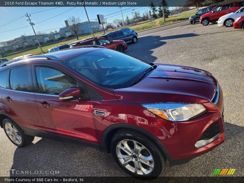 Ruby Red Metallic / Medium Light Stone 2016 Ford Escape Titanium 4WD