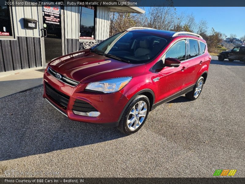 Ruby Red Metallic / Medium Light Stone 2016 Ford Escape Titanium 4WD