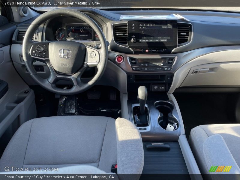 Lunar Silver Metallic / Gray 2020 Honda Pilot EX AWD
